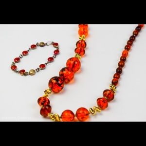 Medium Necklace and small Bracelet